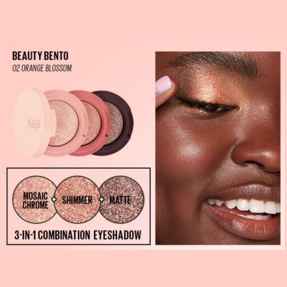 KAJA Beauty Bento Bouncy Shimmer Eyeshadow Trio in Orange Blossom - Picture 3 of 13